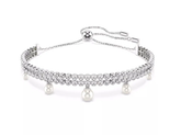 Swar*vski - x Arian* Grande Bracelet Crystal pearl Round cut White Rhodium plated - 5720870